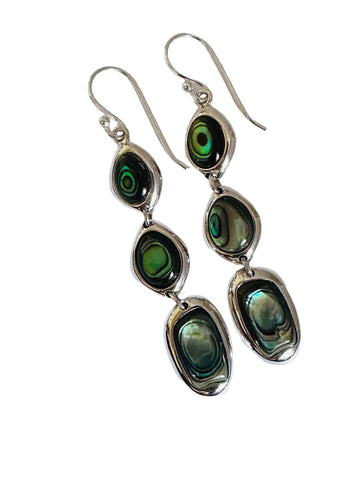Sterling silver papua earrings
