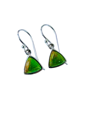 Green turquoise earrings