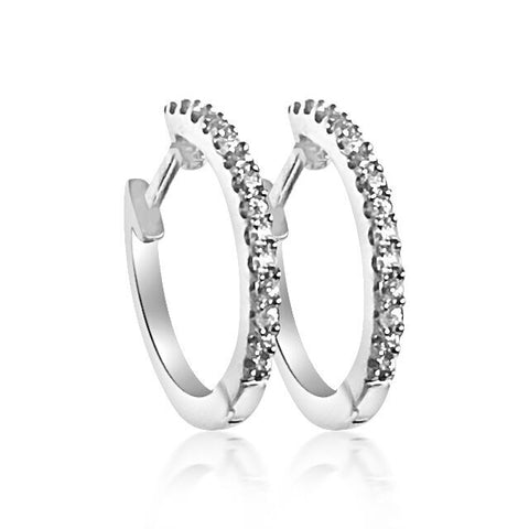 Beautiful Sparkling 18ct White Gold Diamond earrings