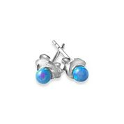 Pop of blue opalite stud earrings