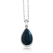 Beautiful lapiz sterling silver necklace