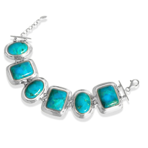 Statement turquoise bracelet