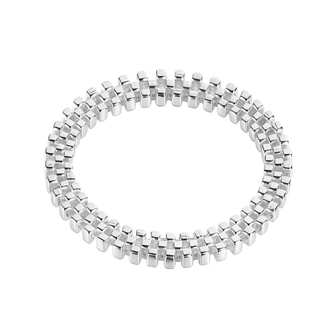 Sterling silver band bracelet