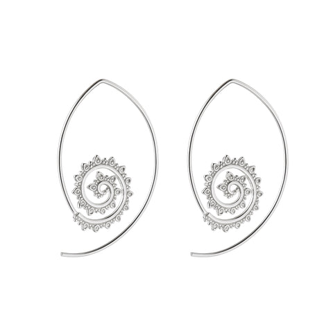 Swirl earring