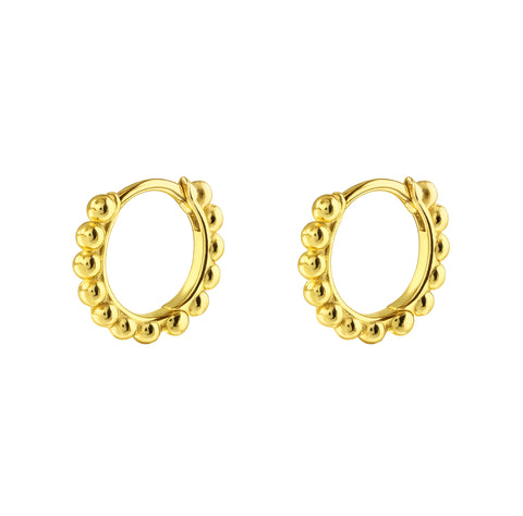 Hoop earring with balls