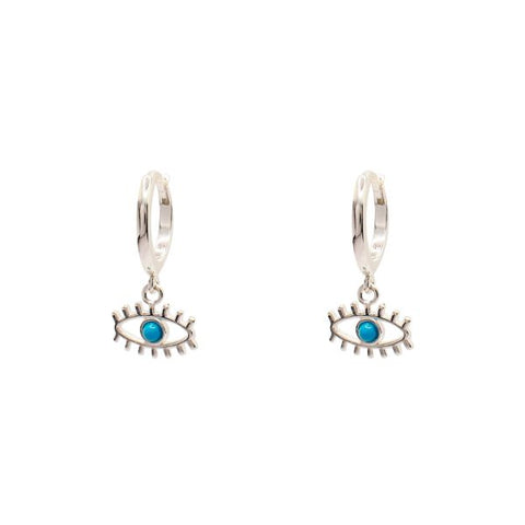 Evil eye earrings