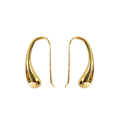 Gold teardrop earrings