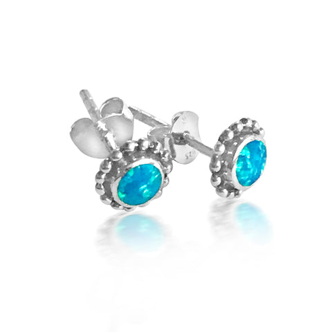Pretty opal stud earrings