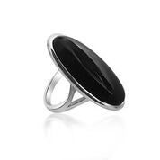 Stunning large statement onyx ring