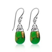 Stunning green turquoise earring