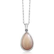 Stunning pink opal necklace