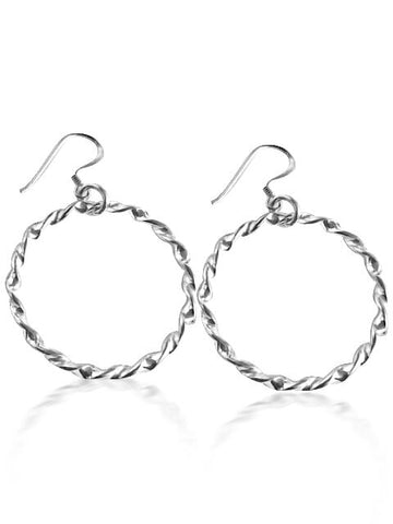 Hoop drop earrings