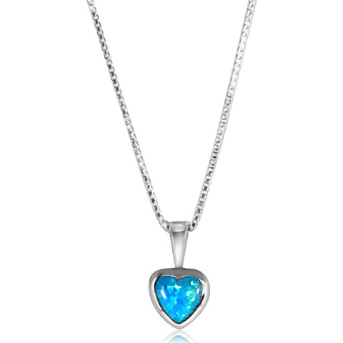 Opalite heart necklace