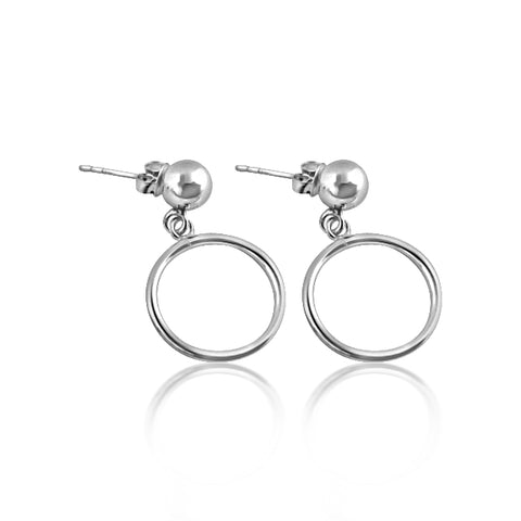 Pretty circle drop earrings