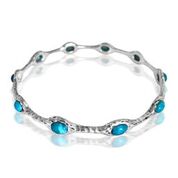 Blue turquoise bangle