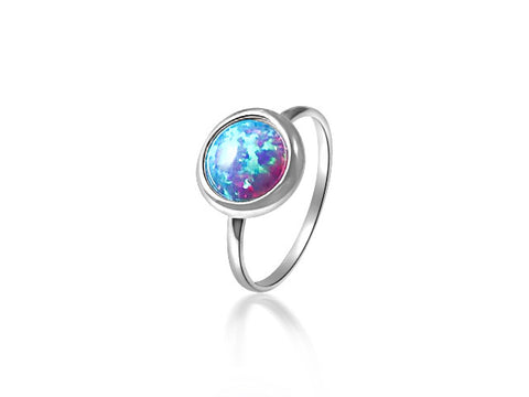 Opalite sterling silver ring