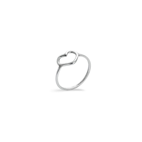 Sterling silver heart ring
