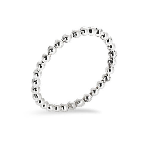 Sterling silver balls stackable ring