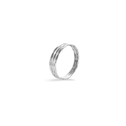 Sterling silver triple ring