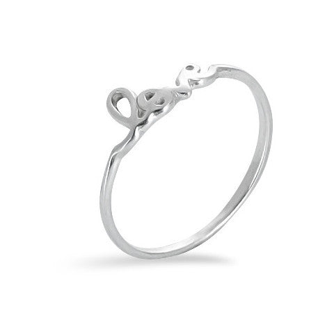 Sterling silver love ring
