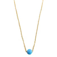 Opalite gold necklace