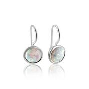 White opalite drop earrings