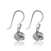 Knot drop earrings