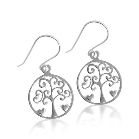 Paisley round earring