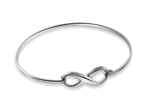 Infinity Sterling silver bangle
