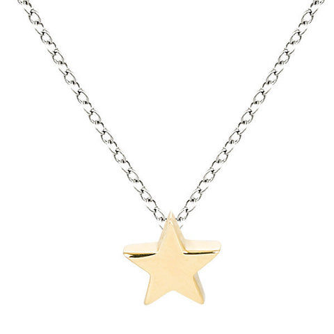 Gold star necklace