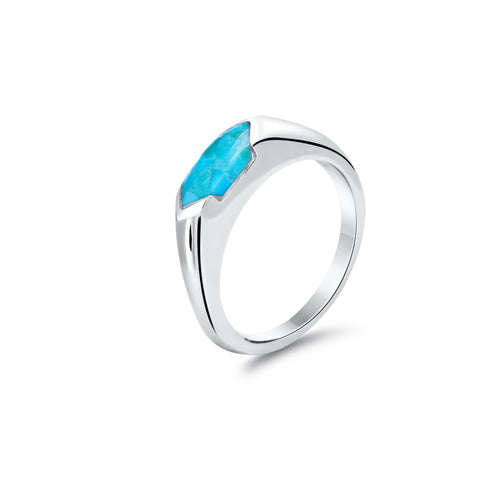 Sterling silver & turquoise ring