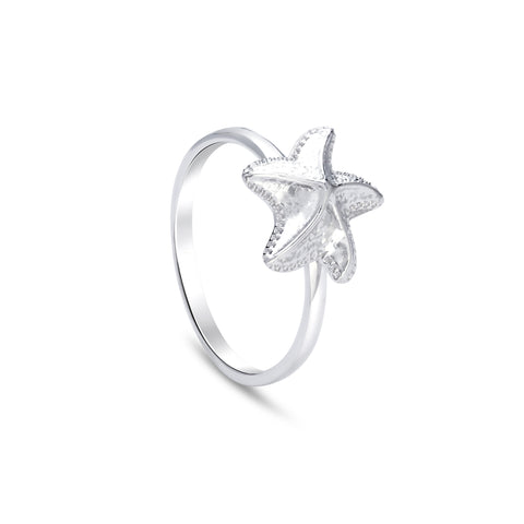 Sterling silver starfish ring