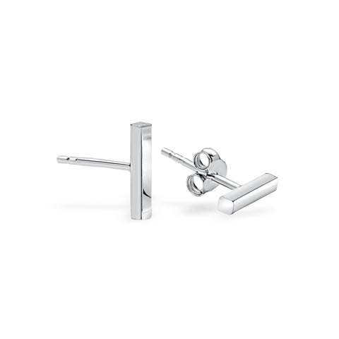 Sterling silver small stick earrings
