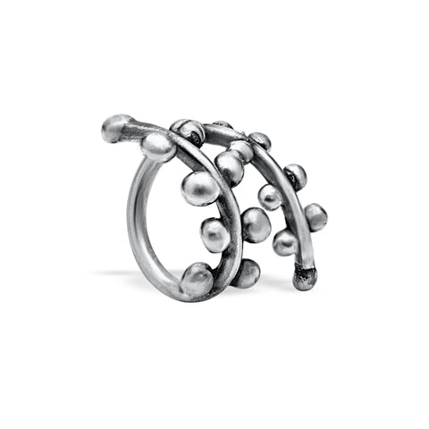 Sterling silver ball ring