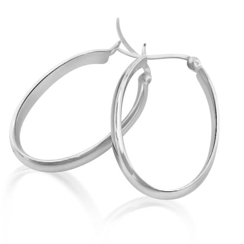 Jessica oval hoop earring